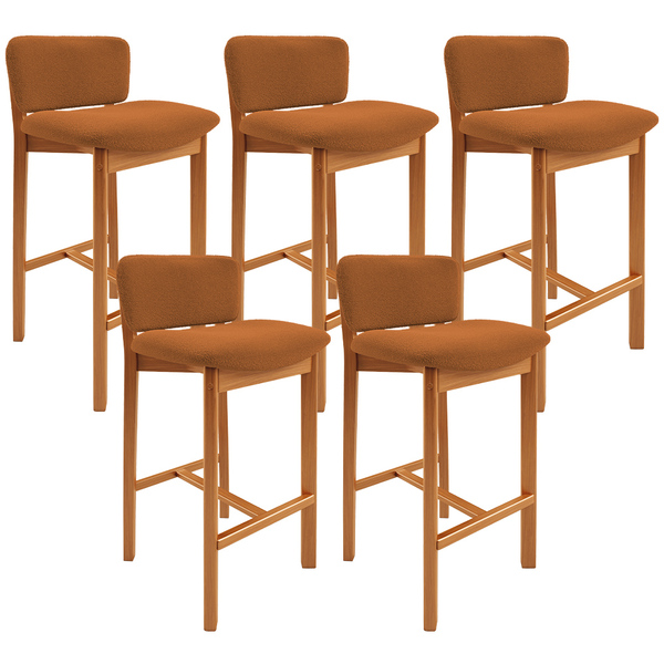 Kit 05 Banquetas Alta Para Cozinha Sala De Jantar Bar Dara L0