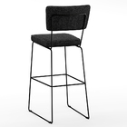 Kit 05 Banquetas Alta Para Cozinha Sala De Jantar Base Aço Fi