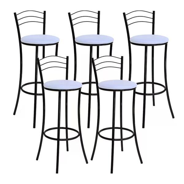 Kit 05 Banquetas Alta Stell Bq10 Hks Milani Store