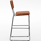 Kit 05 Banquetas Altas Cozinha Sala Jantar Base Em Aço Fixa A