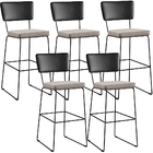 Kit 05 Banquetas Altas Cozinha Sala Jantar Fixa Allana L02 Co