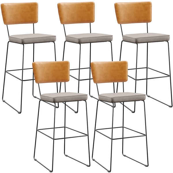 Kit 05 Banquetas Altas Cozinha Sala Jantar Fixa Allana L02 Co