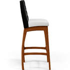 Kit 05 Banquetas Altas Cozinha Sala Jantar Fixa Mila L02 Cour