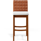 Kit 05 Banquetas Altas Cozinha Sala Jantar Fixa Mila L02 Cour