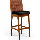 Kit 05 Banquetas Altas Cozinha Sala Jantar Fixa Mila L02 Cour