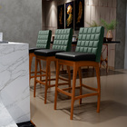 Kit 05 Banquetas Altas Cozinha Sala Jantar Fixa Mila L02 Fact