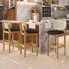 Kit 05 Banquetas Altas Para Cozinha Bancada Sala Tela Betta F