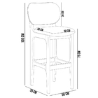 Kit 05 Banquetas Altas Para Cozinha Bancada Sala Tela Betta F