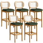 Kit 05 Banquetas Altas Para Cozinha Bancada Sala Tela Betta F