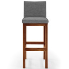 Kit 05 Banquetas Altas Para Cozinha Sala De Jantar Fixa Alya