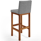 Kit 05 Banquetas Altas Para Cozinha Sala De Jantar Fixa Alya