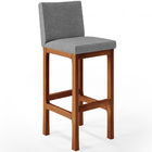 Kit 05 Banquetas Altas Para Cozinha Sala De Jantar Fixa Alya