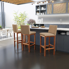 Kit 05 Banquetas Altas Para Cozinha Sala De Jantar Fixa Alya