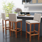 Kit 05 Banquetas Altas Para Cozinha Sala De Jantar Fixa Alya