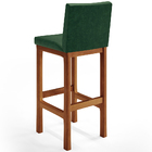 Kit 05 Banquetas Altas Para Cozinha Sala De Jantar Fixa Alya