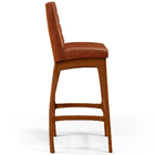 Kit 05 Banquetas Altas Para Cozinha Sala De Jantar Fixa Mila