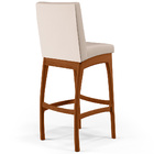 Kit 05 Banquetas Altas Para Cozinha Sala De Jantar Fixa Mila