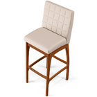 Kit 05 Banquetas Altas Para Cozinha Sala De Jantar Fixa Mila