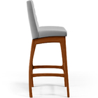 Kit 05 Banquetas Altas Para Cozinha Sala De Jantar Fixa Mila