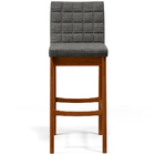 Kit 05 Banquetas Altas Para Cozinha Sala De Jantar Fixa Mila