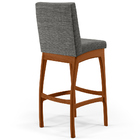 Kit 05 Banquetas Altas Para Cozinha Sala De Jantar Fixa Mila