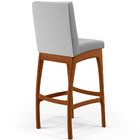 Kit 05 Banquetas Altas Para Cozinha Sala De Jantar Fixa Mila