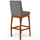 Kit 05 Banquetas Altas Para Cozinha Sala De Jantar Fixa Mila