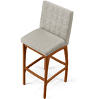 Kit 05 Banquetas Altas Para Cozinha Sala De Jantar Fixa Mila