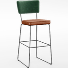 Kit 05 Banquetas Altas Sala Jantar Fixa Allana L02 Facto Verd