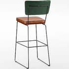 Kit 05 Banquetas Altas Sala Jantar Fixa Allana L02 Facto Verd