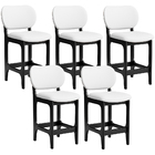 Kit 05 Banquetas Baixa Bar Cozinha E Sala De Jantar Fixa Bett