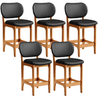 Kit 05 Banquetas Baixa Bar Cozinha E Sala De Jantar Fixa Bett