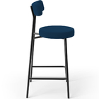 Kit 05 Banquetas Baixa Bar Cozinha Sala De Jantar Em Aço Milã