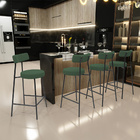 Kit 05 Banquetas Baixa Bar Cozinha Sala De Jantar Milão L02 S