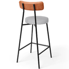 Kit 05 Banquetas Baixa Bar Cozinha Sala Jantar Milão L02 Cour