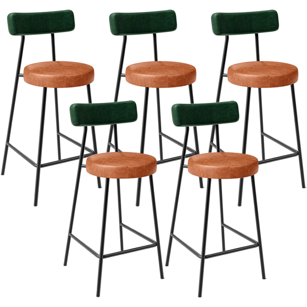 Kit 05 Banquetas Baixa Cozinha Sala Jantar Bancada Milão L02