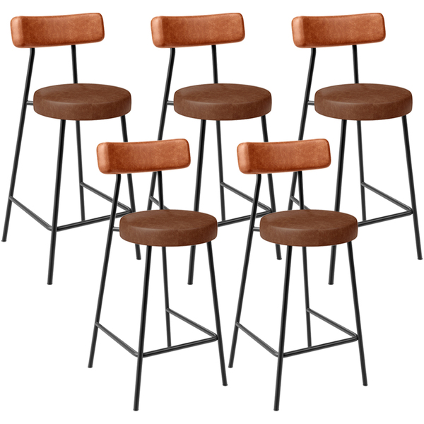 Kit 05 Banquetas Baixa Cozinha Sala Jantar Bancada Milão L02