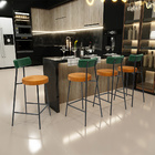 Kit 05 Banquetas Baixa Cozinha Sala Jantar Bancada Milão L02