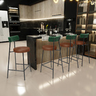 Kit 05 Banquetas Baixa Cozinha Sala Jantar Bancada Milão L02