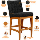 Kit 05 Banquetas Baixa Para Cozinha Bancada Bar Sala Jantar F