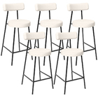 Kit 05 Banquetas Baixa Para Cozinha Sala De Jantar Bancada Mi