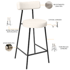 Kit 05 Banquetas Baixa Para Cozinha Sala De Jantar Bancada Mi