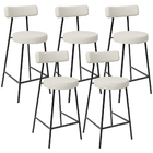 Kit 05 Banquetas Baixa Para Cozinha Sala De Jantar Bancada Mi