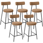 Kit 05 Banquetas Baixa Para Cozinha Sala De Jantar Bar Bancad