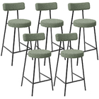 Kit 05 Banquetas Baixa Para Cozinha Sala De Jantar Bar Bancad