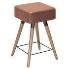 Kit 05 Banquetas Baixas Decorativas Rio 50x32cm Com Pés Palit