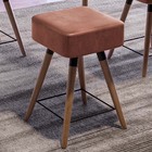 Kit 05 Banquetas Baixas Decorativas Rio 50x32cm Com Pés Palit