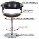 Kit 05 Banquetas Para Cozinha Giratória Brenna Base Disco Pu