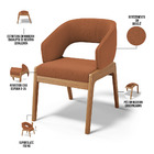 Kit 05 Cadeiras De Jantar E Estar Living Estofada Lince L02 B