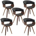 Kit 05 Cadeiras Decorativas Para Escritório Recepção Ohana Fi